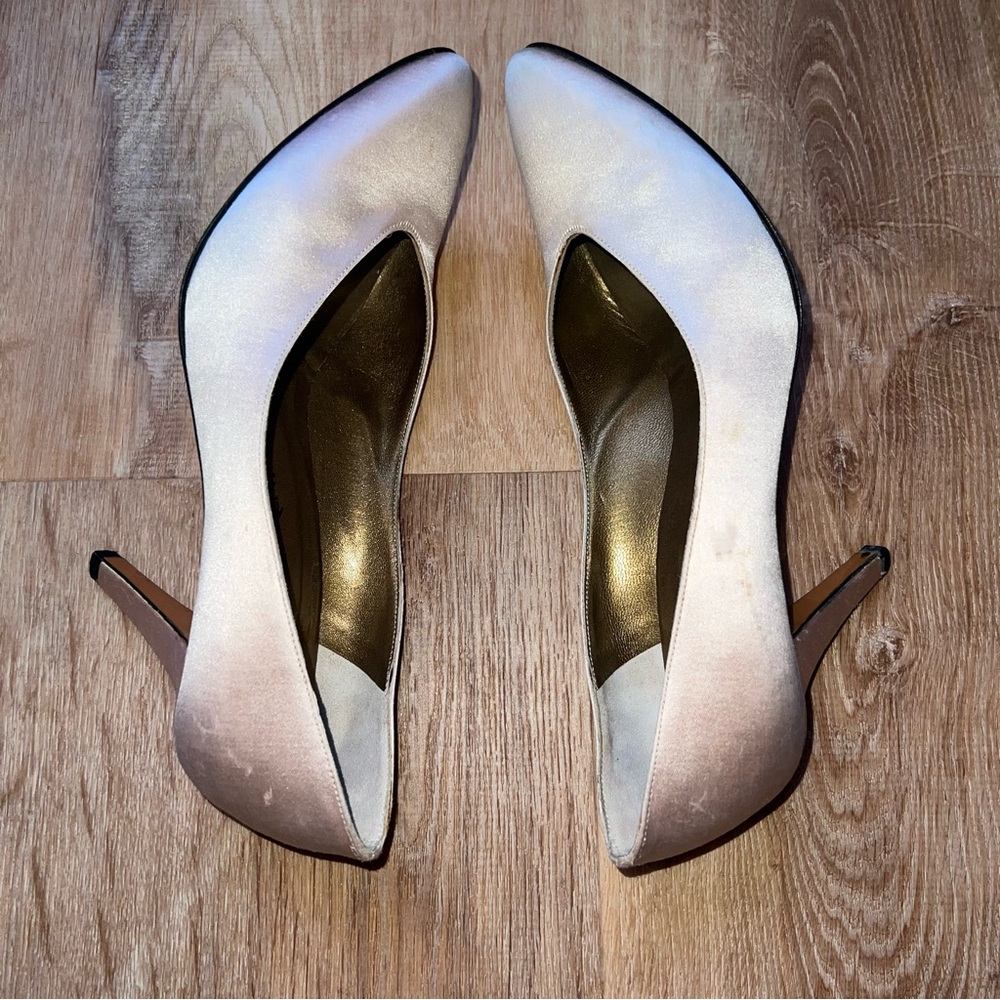 Yves Saint Laurent Vintage Satin Heels - Picture 5 of 8